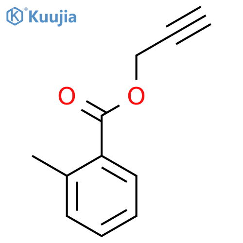 Benzoic acid, 2-methyl-, 2-propynyl ester structure