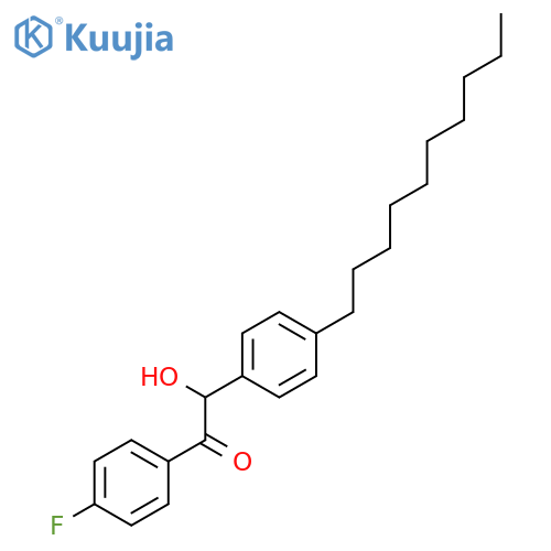 Ethanone, 2-(4-decylphenyl)-1-(4-fluorophenyl)-2-hydroxy- structure