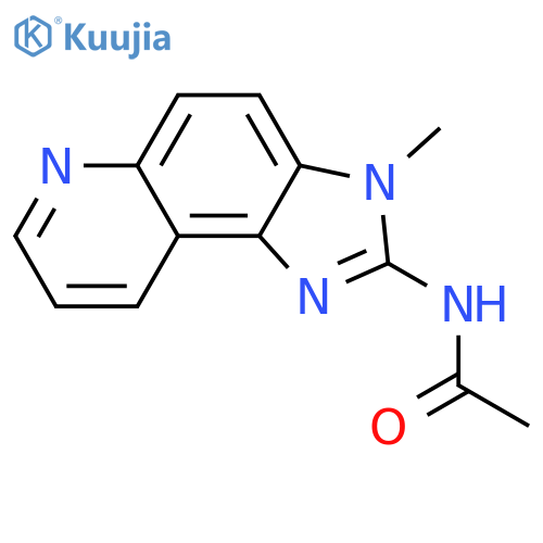 Acetamide,N-(3-methyl-3H-imidazo[4,5-f]quinolin-2-yl)- structure