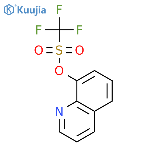 Methanesulfonic acid,1,1,1-trifluoro-, 8-quinolinyl ester structure