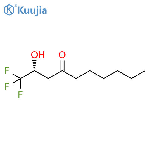 4-Decanone, 1,1,1-trifluoro-2-hydroxy-, (R)- structure