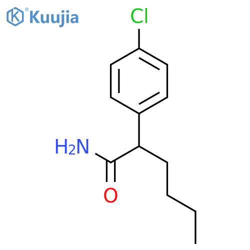 2-(4-chlorophenyl)hexanamide structure