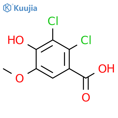 5,6-Dichloro-4-hydroxy-3-methoxybenzoic Acid structure