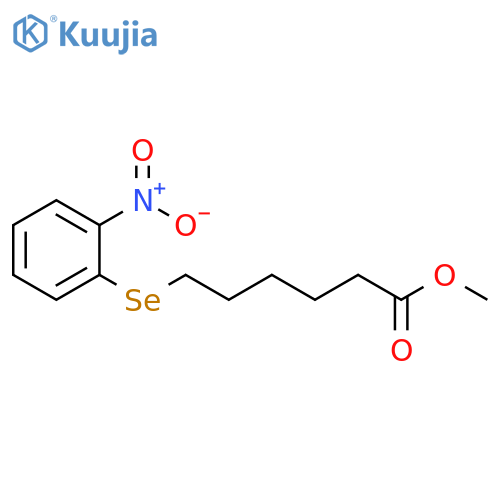 Hexanoic acid, 6-[(2-nitrophenyl)seleno]-, methyl ester structure