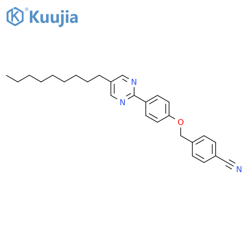 Benzonitrile, 4-[[4-(5-nonyl-2-pyrimidinyl)phenoxy]methyl]- structure
