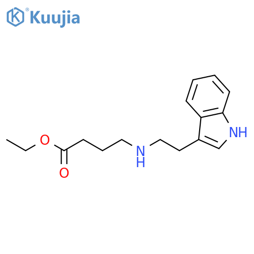 Butanoic acid, 4-[[2-(1H-indol-3-yl)ethyl]amino]-, ethyl ester structure