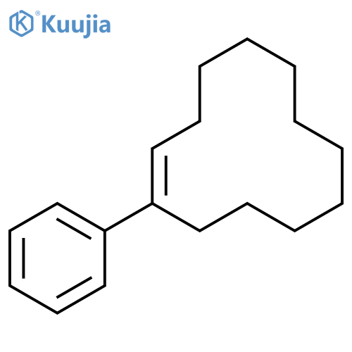 Cyclododecene, 1-phenyl-, (E)- structure