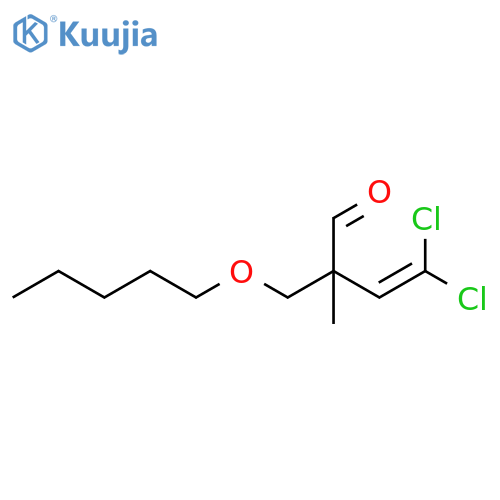 3-Butenal, 4,4-dichloro-2-methyl-2-[(pentyloxy)methyl]- structure
