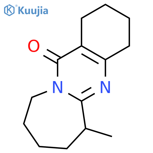 Azepino[2,1-b]quinazolin-12(2H)-one, 1,3,4,6,7,8,9,10-octahydro-6-methyl- structure