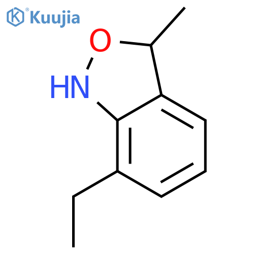 2,1-Benzisoxazole,7-ethyl-1,3-dihydro-3-methyl- structure