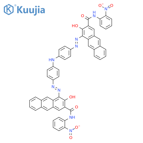 2-Anthracenecarboxamide, 4,4'-[iminobis(4,1-phenyleneazo)]bis[3-hydroxy-N-(2-nitrophenyl)- structure