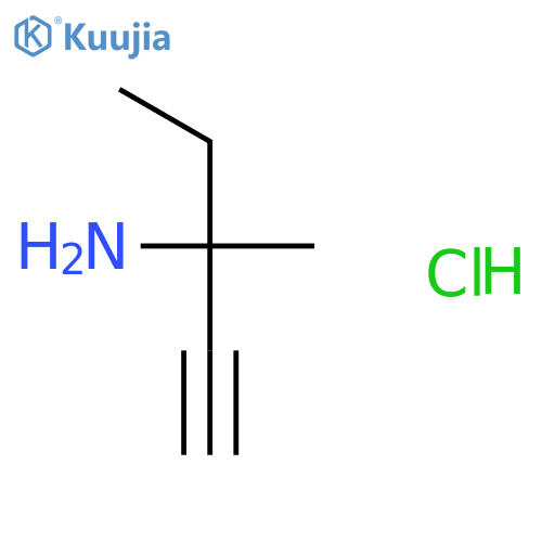 3-Methylpent-1-yn-3-amine hydrochloride structure
