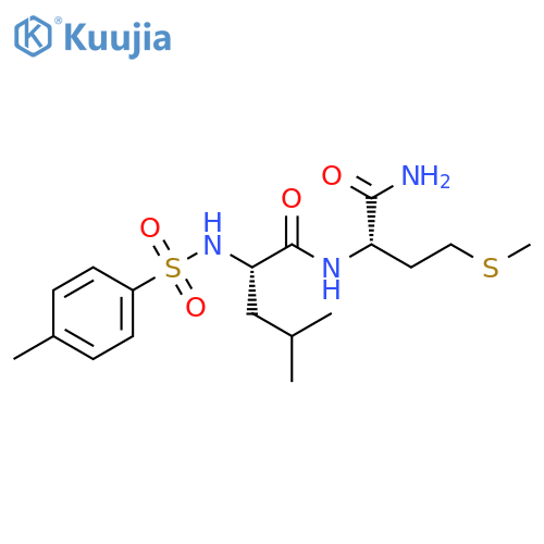 L-Methioninamide, N-[(4-methylphenyl)sulfonyl]-L-leucyl- structure