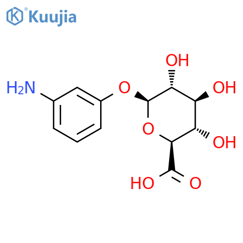 O1-(3-amino-phenyl)-beta-D-glucopyranuronic acid structure