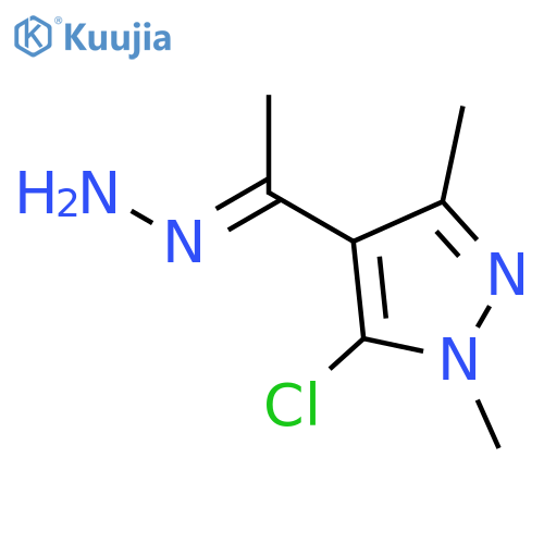 Ethanone, 1-(5-chloro-1,3-dimethyl-1H-pyrazol-4-yl)-, hydrazone structure