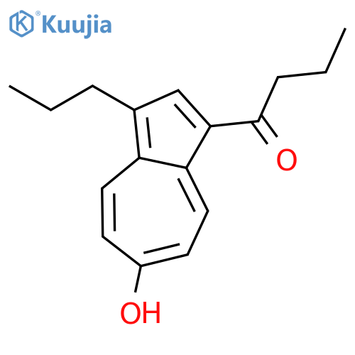 1-Butanone, 1-(6-hydroxy-3-propyl-1-azulenyl)- structure