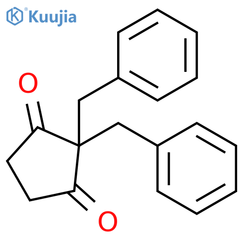1,3-CYCLOPENTANEDIONE, 2,2-BIS(PHENYLMETHYL)- structure