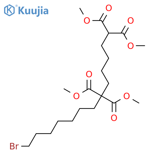 1,1,6,6-Tridecanetetracarboxylic acid, 13-bromo-, tetramethyl ester structure