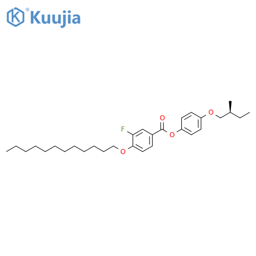Benzoic acid, 4-(dodecyloxy)-3-fluoro-, 4-(2-methylbutoxy)phenyl ester, (S)- (9CI) structure