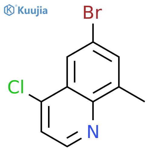 6-bromo-4-chloro-8-methylquinoline structure