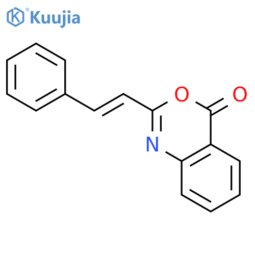 4H-3,1-Benzoxazin-4-one, 2-[(1E)-2-phenylethenyl]- structure