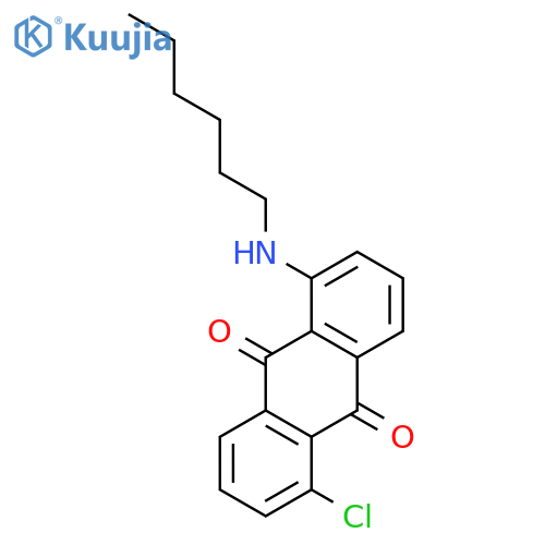 9,10-Anthracenedione, 1-chloro-5-(hexylamino)- structure
