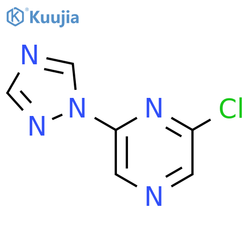 2-chloro-6-(1H-1,2,4-triazol-1-yl)pyrazine structure