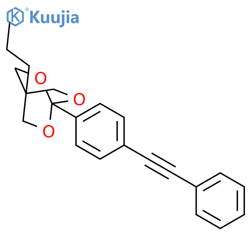 2,6,7-Trioxabicyclo[2.2.2]octane,1-[4-(2-phenylethynyl)phenyl]-4-propyl- structure