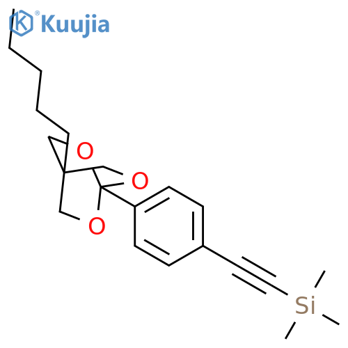 2,6,7-Trioxabicyclo[2.2.2]octane,4-pentyl-1-[4-[2-(trimethylsilyl)ethynyl]phenyl]- structure