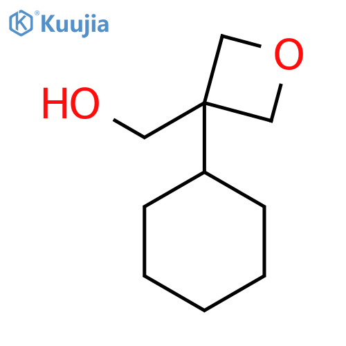 (3-cyclohexyloxetan-3-yl)methanol structure