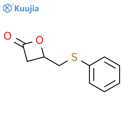 2-Oxetanone, 4-[(phenylthio)methyl]- structure