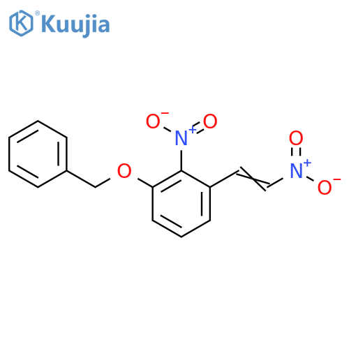 Benzene, 2-nitro-1-(2-nitroethenyl)-3-(phenylmethoxy)- structure