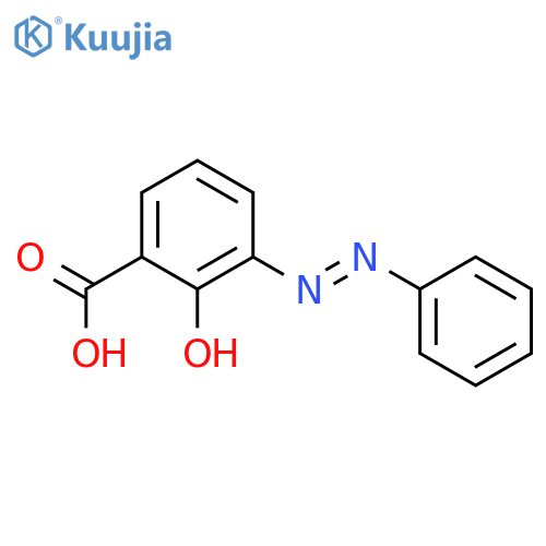 Benzoic acid, 2-hydroxy(phenylazo)- structure