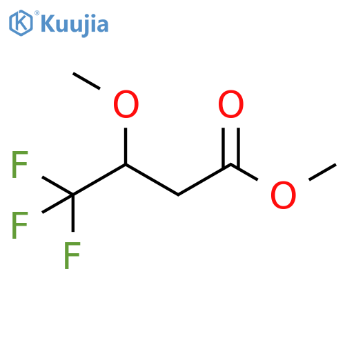 Butanoic acid, 4,4,4-trifluoro-3-methoxy-, methyl ester structure