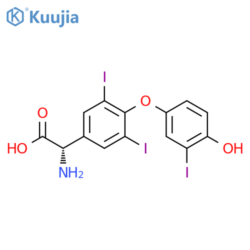 Be-nzenacetic acid,a-aMino-4-(4-hydroxy-3-iodophenoxy)-3,5-diiodo- structure