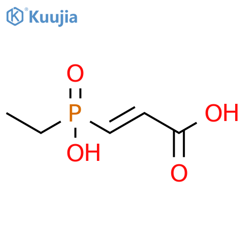 3-[ethyl(hydroxy)phosphoryl]prop-2-enoic acid structure