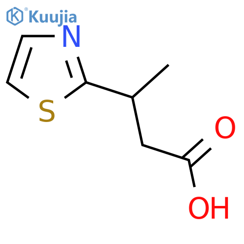 3-(1,3-thiazol-2-yl)butanoic acid structure