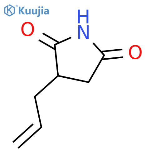 2,5-Pyrrolidinedione, 3-(2-propenyl)-, (±)- structure