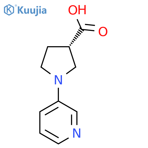 (3S)-1-Pyridin-3-ylpyrrolidine-3-carboxylic acid structure