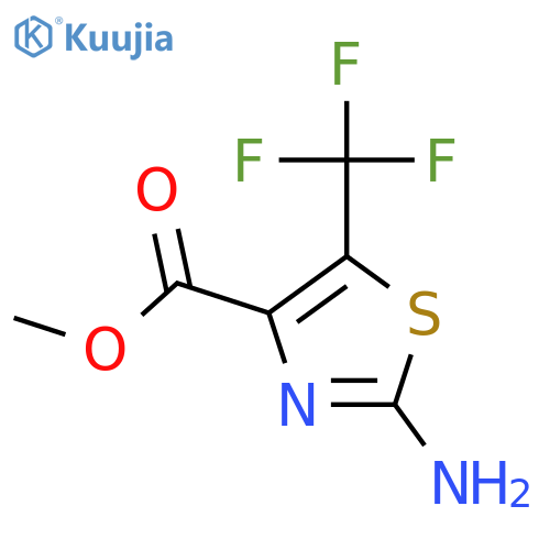 Methyl 2-Amino-5-(trifluoromethyl)-1,3-thiazole-4-carboxylate structure