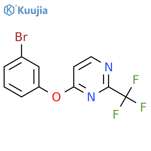 4-(3-Bromophenoxy)-2-(trifluoromethyl)pyrimidine structure