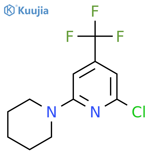 2-Chloro-6-piperidin-1-yl-4-(trifluoromethyl)pyridine structure
