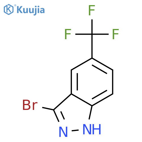 3-Bromo-5-(trifluoromethyl)-1H-indazole structure