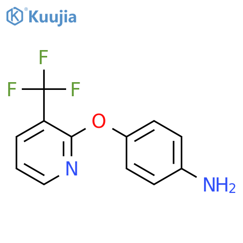 4-{[3-(Trifluoromethyl)pyridin-2-yl]oxy}aniline structure