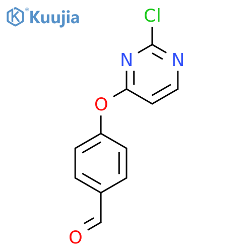 4-[(2-Chloropyrimidin-4-yl)oxy]benzaldehyde structure