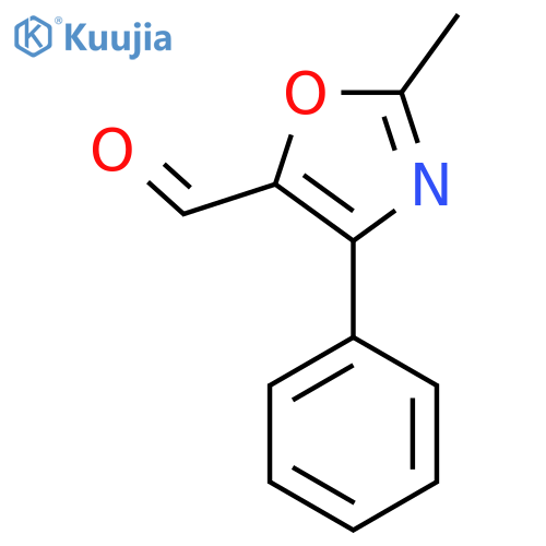 2-Methyl-4-phenyl-1,3-oxazole-5-carbaldehyde structure