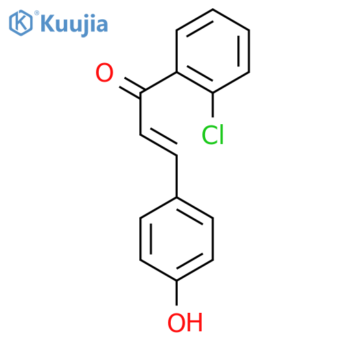 (2E)-1-(2-Chlorophenyl)-3-(4-hydroxyphenyl)-prop-2-en-1-one structure
