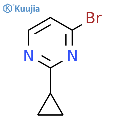 4-bromo-2-cyclopropylpyrimidine structure