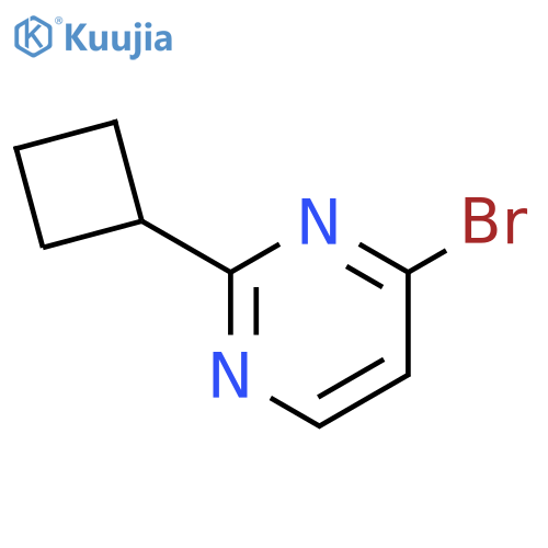 4-bromo-2-cyclobutylpyrimidine structure
