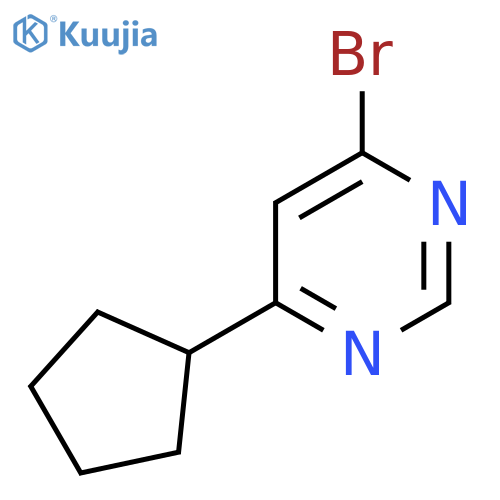 4-Bromo-6-cyclopentylpyrimidine structure